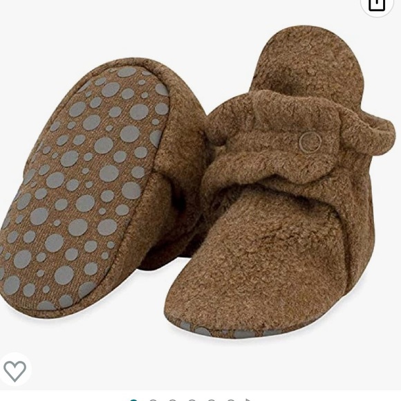 Zutano Other - Zutano gripped bottom brown booties 12m